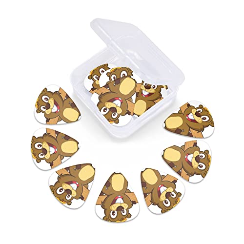 Médiators de guitare 12-Pack médiators de guitare animés de castor de dessin animé pour guitare électrique guitare… - Les Beatles, Paul McCartney, John Lennon, RIngo Starr, George Harrison Médiators de guitare 12-Pack médiators de guitare animés de castor de dessin animé pour guitare électrique guitare… – Image 6