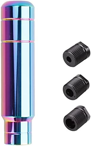 BARTOO Aluminum Alloy Heavy Weighted Shifter Knob, 5" Auto Gear Shift Knob, Car Gear Lever Stick Shifter Handle,with 3 Threaded Adapters M8 M10 M12,Fit Most Automatic Manual Vehicle(Neo)