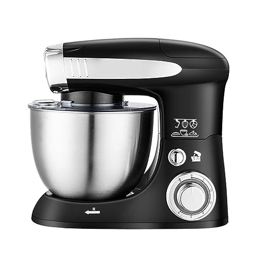 Stand Mixers for Baking 6 Speed Food Mixers with 4L Mixing Bowls Includes Wire Whisk,Flat Beater,Dough Hook Optional Attachements Meat Grinder Juicer for Home Kitchen Baking 1000W