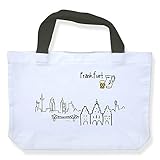 hotel frankfurt main-riverside 100% Polyester die stadtmeister Einkaufstasche Skyline Frankfurt - als Geschenk für Frankfurter & Fans der Mainmetropole oder als Frankfurt Souvenir