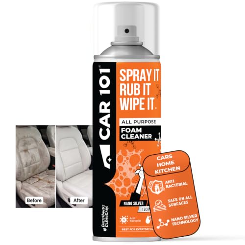 Image of Car101 All Purpose Foam Cleaner 500 ml | Premium Multi-Surface Car Interior and Exterior Cleaning | Spray for Leather, Dashboard | Deep Cleaning Foam Formula