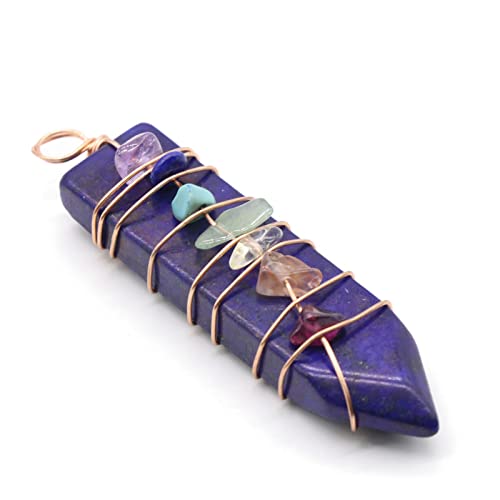 Pendentif en pierre flèche collier point enveloppé contre les bijoux ternes