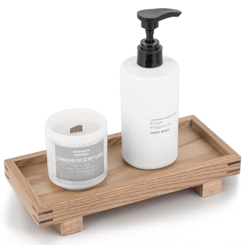 Decorative Tray Farmhouse Decor Wood Soap Holder 9.4 * 4.7 Brown
