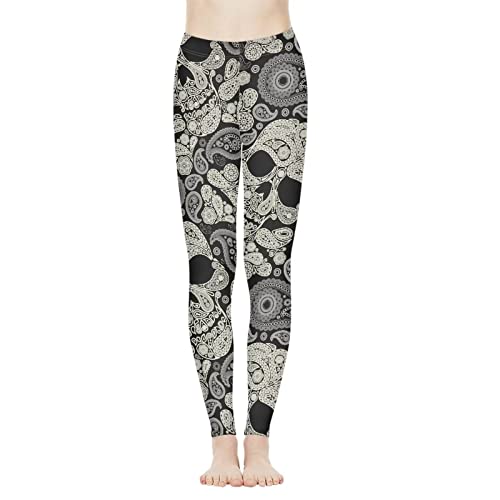 Pantalon de jogging léger femme motif crâne parfait pour le yoga et le cocooning