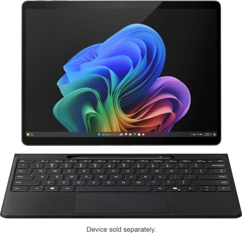 Image of Microsoft Surface Pro Flex Keyboard with Slim Pen Bundle, 2-in-1 Alcantara Keyboard for Surface Pro Copilot+ (11th Edition), Pro 9 and 8, Windows 11 Copilot+ PC, Black