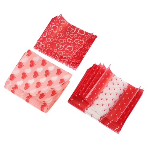 DECOMELODY 300 Stück Nougat Verpackungspapier Bonbonpapier Süßigkeiten Wrapper aus Hochwertigem Papier Sicher Gesund zum Einpacken und Dekorieren von Schokolade und Süßwaren Zufälliger Stil