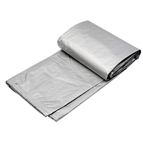 Lona impermeable de alta densidad OKUOKA de 2x2m, la lona protectora plateada premium 7