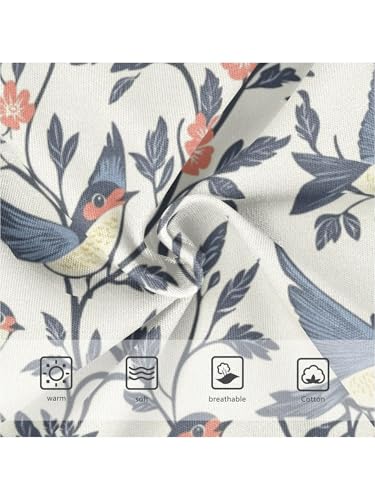 ZZKKO Cartoon Swallow Bird Floral Girls Underwear Toddler Panties for Girls Comfort Brief Size 2-8T3