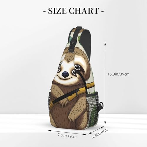 Bolso cruzado para hombre estilo sling, negro miniatura 3