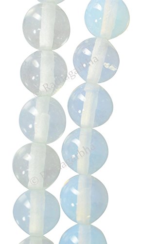 Perles rondes polies opales lisses en vrac pour fabrication de bijoux DIY