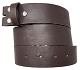 Leather Belt Strap with Smooth Grain Finish 1.5