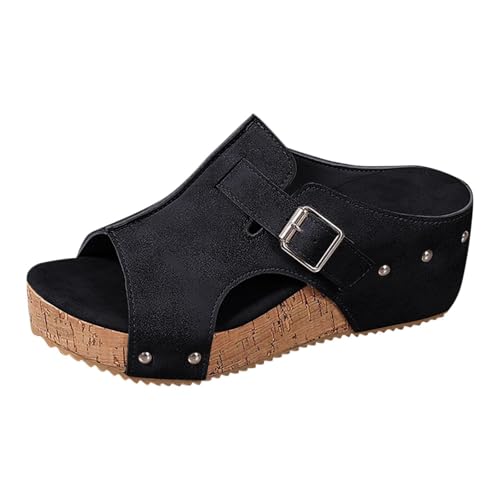 Women's Open Toe Orthopedic Platform Wedge Sandals Espadrilles Wedges Sandals Dressy Casual Boho Summer Beach Ladies Shoes