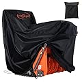 HOMEYA Snow Blower Cover, 600D Snowblower Cover Waterproof Heavy Duty Snow Thrower Outdoor Protection Universal Fit Two Stage Snow Blowers for Ego Toro Ariens Cub Cadet Troy Bilt Craftsman Husqvarna