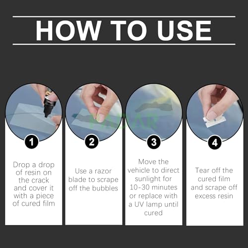Image of Modern Windshield Repair Kit for Car - Glass Crack Repair Liquid Resin Tool Set for Chips, Star Cracks & Scratches, Auto Windscreen & Car Window Glass Quick DIY Fix (20ml) (3)