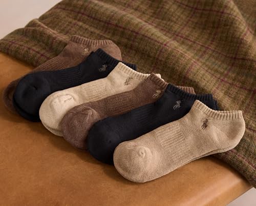 POLO RALPH LAUREN mens Athletic Performance Cotton Low Cut Socks - 6 Pair Pack - Moisture Wicking Mesh3