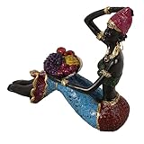 Améliorez votre décoration d'intérieur : pas seulement une simple figurine, cet ornement sert de pièce de décoration élégante, créant une atmosphère chaleureuse et confortable dans votre espace de vie, figurine de statues africaines, figurines noires