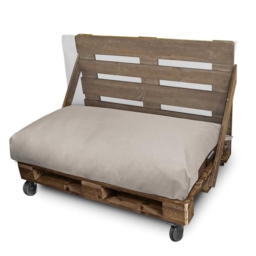 HAPPERS Set 2 Cojines de Exterior y Desenfundables para Palets en Naylim Piedra Mate - imagen 2