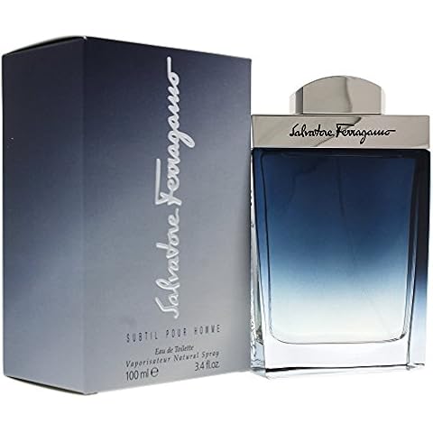 Salvatore Ferragamo Subtil Eau de Toilette Spray for Men, 3.4 Ounce Cover
