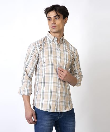 Image of TrapNation Men's Checkered Regular Fit Shirt