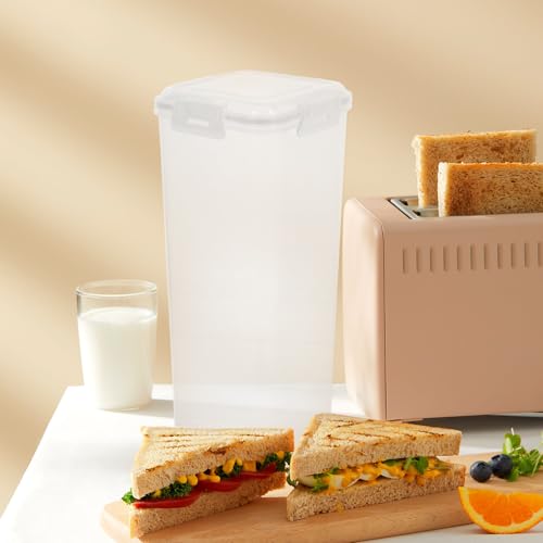 Caja de pan para despensa sellada y contenedor de sándwiches moderno 7
