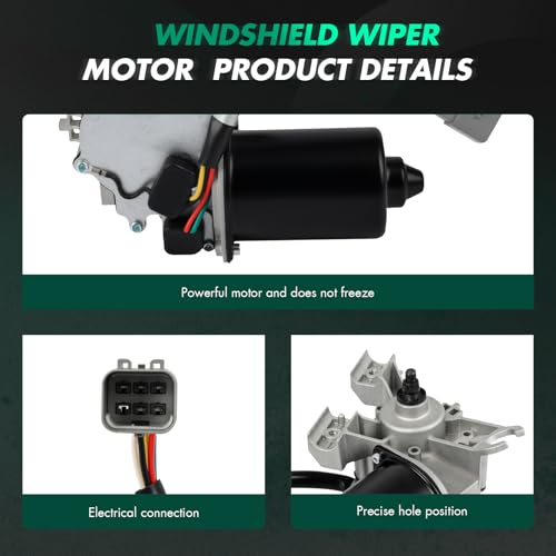 Image of SCITOO Windshield Wiper Motor Compatible for Chevrolet for Aveo | Direct fit for 2007-2008 For Chevrolet For Aveo|Replaces OE 96648776 ,96652102 ,96850001|5 Pins|Fit for Front Wiper Motor