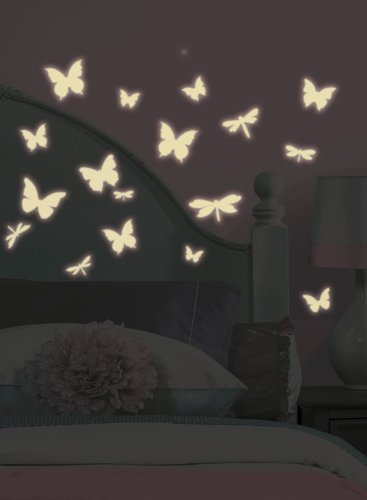 RoomMates Vinilos Decorativos Brillan en la Oscuridad Mariposas miniatura 3