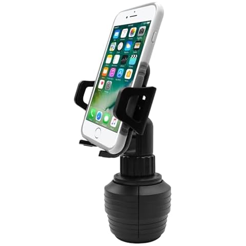 Macally Adjustable Cup Holder Phone Mount Cover