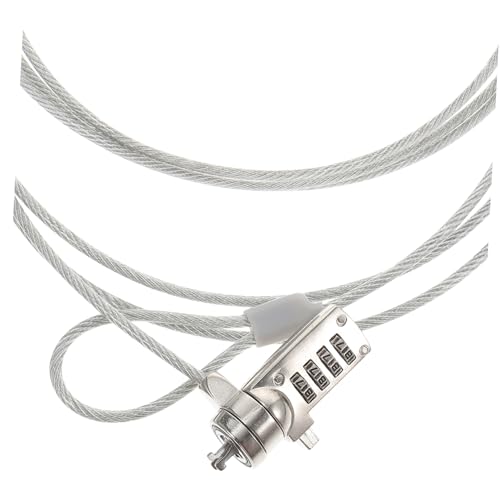 FUNNETOYU Candado de Seguridad para Laptop con Cable Bloqueo Antirrobo con Contraseña de Dígitos Compatible con Portátiles y Estaciones de Acoplamiento Cable Resistente para Uso Doméstico y