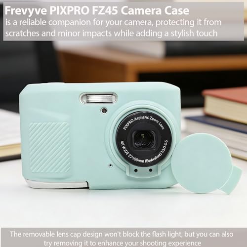 Funda silicona para cámara Kodak PIXPRO FZ45 verde menta miniatura 4