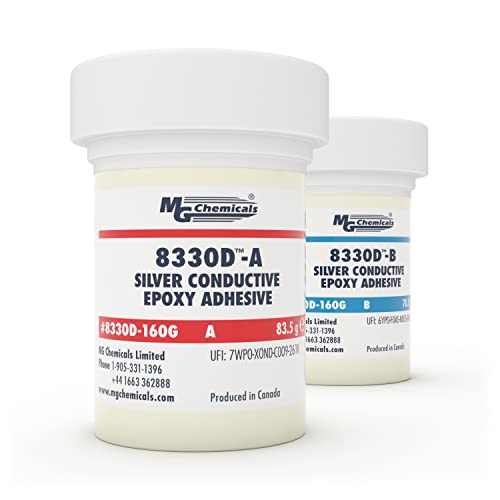 MG Chemicals 8330D Silver Conductive Epoxy Adhesive, 160 gram kit