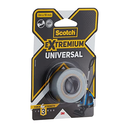 Image of Scotch Extremium Silver Universal Duct Tape, 3 m x 19 mm