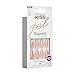 KISS Gel Fantasy, Press On Nails, Nail glue included, 'North Coast', Silver, Medium Size, Almond Shape, Includes 28 Nails, 2g glue, 1 Manicure Stick, 1 Mini File