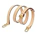 HUADEK Vachetta Leather Purse Strap Replacement Crossbody Handbag Long Adjustable (Beige-Leather strap)
