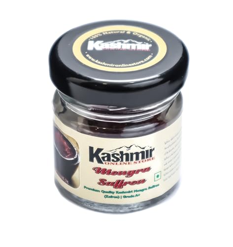 Image of Kashmir Online Store Original Saffron - Natural & Pure Finest Grade Kashmiri Kesar For Pregnant Women, Cooking, Face & Skin. (2Gm)
