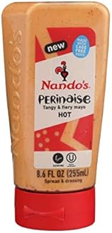Nando's Hot Perinaise Tangy & Spicy Mayo 8.5 oz (Pack of 2)