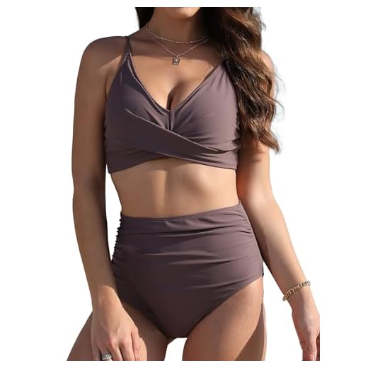 Buauty Biquíni Feminino De Duas Peças Com Controle Barriga 2025, Maiô Push-Up Cintura Alta, Parte Baixo Ajustável, Tops