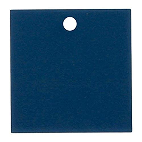 Etiquetas de identificación para organizar herramientas, plástico cuadrado azul de 5,7 cm
