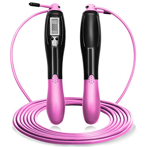 beastoo sports 縄跳び トレーニング用 カウンター付き デジタル版 長さ調整可能 フィットネス ダイエット エクササイズ 大人用 子供用