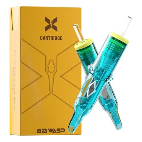 BIGWASP X Tattoo Cartridge Needles 1209M - 20Pcs 9RM #12 Standard 0.35mm 9 Curved Magnum Disposable Tattoo Needles for Rotary Tattoo Machines Cover