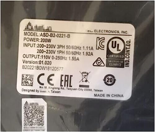 Servomoteur ASD-B2-0221-B boîtier scellé de 200 W à haute précision de mouvement