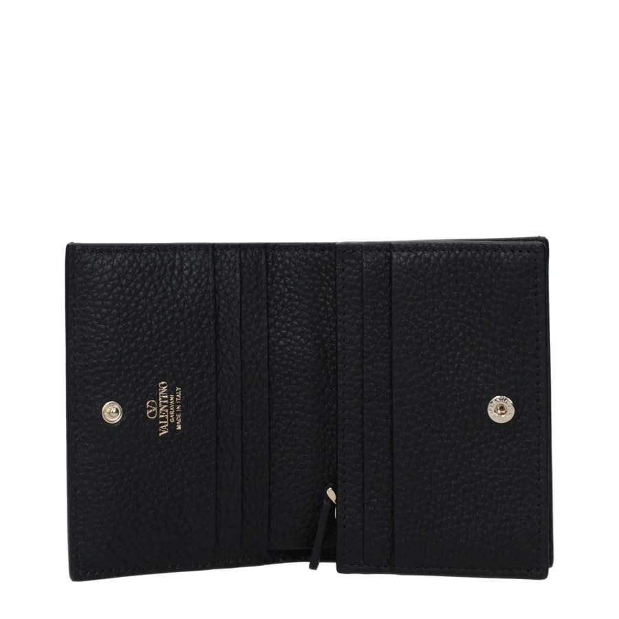 Valantino Garavani Women's Rockstud Leather Wallet (Black)3