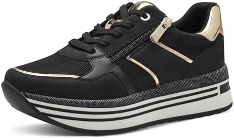 MARCO TOZZI Women's Marco Tozzi 2 2 24730 20 Sneaker Slip OnSneaker, Black Com., 39 EU