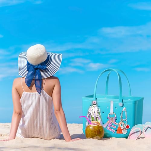 Image of Mity rain Key Holder for Bogg Bag, Accessories for Bogg Bags Original X Large, Insert Charm Carabiner Keychain for Beach Bag
