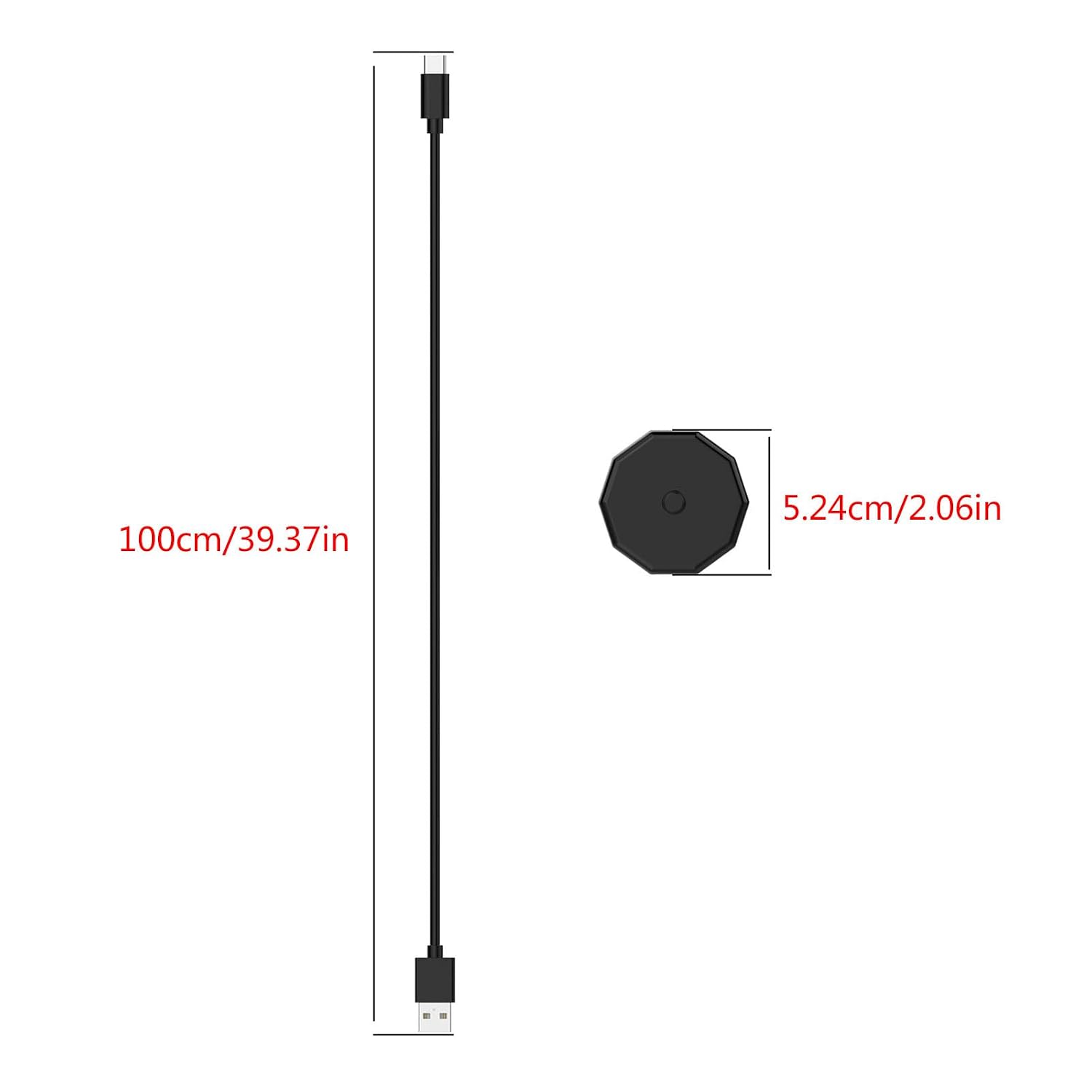 Electric Toothbrush Charging Cable, USB C Charger Dock, White