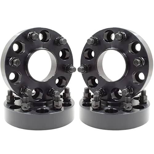 Wheel Accessories Parts Set of 4 Hub Centric Wheel Adapters Spacers - 1.5" Thick - 6x5.5 to 6x135mm - Thread: M14 X1.5 - Hub (ID): 78.1mm / Wheel (OD): 87.1mm Fits Ford Wheels on Chevy/GM Trucks