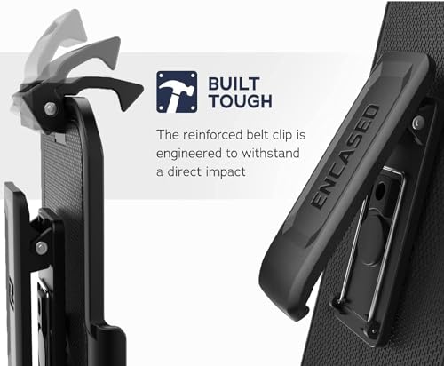 Encased FS403HL Falcon Designed For Samsung Galaxy A15 5G Case With Tempered Glass Screen Protector And Belt Clip Holster thumb #7