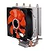 Silent CPU Cooler Wentylator 90mm 3PIN dla Intel LGA 775 1150 1151 1155 1156 1200 1366 AMD AM2 AM3 Gniazdo AM4 wydajne (Blade Color : Orange)