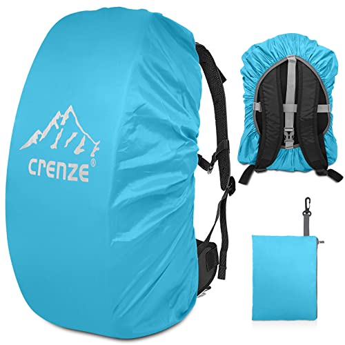 Crenze Mochila impermeable 15-90L con reflectante para senderismo, camping, viajes, ciclismo Cover