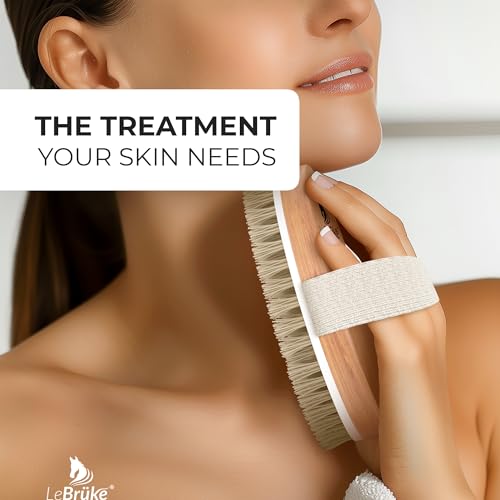 Lebrüke® Dry Body Brush - with Practical Storage Bag - Perfect for Removing Dead Skin - Exfoliating Bath Brush - Image 3