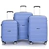 Travelhouse Luggage Sets 3 Piece Suitcase Set, PP Hardshell Suitcase with Spinner Wheels, Lightweight Carry On Luggage with TSA Lock for Women